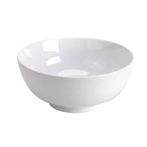 White Porcelain Footed Bowl – 9 Qt./14”
