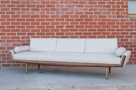 Cream Woven MCM Sofa