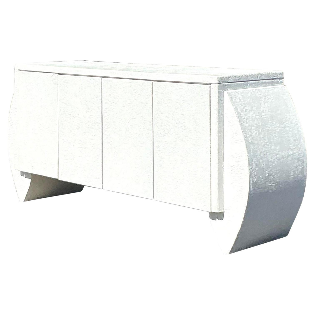 Vintage Postmodern Plaster Credenza