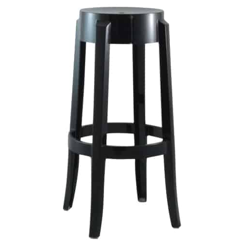 Ghost Bar Stool – Black
