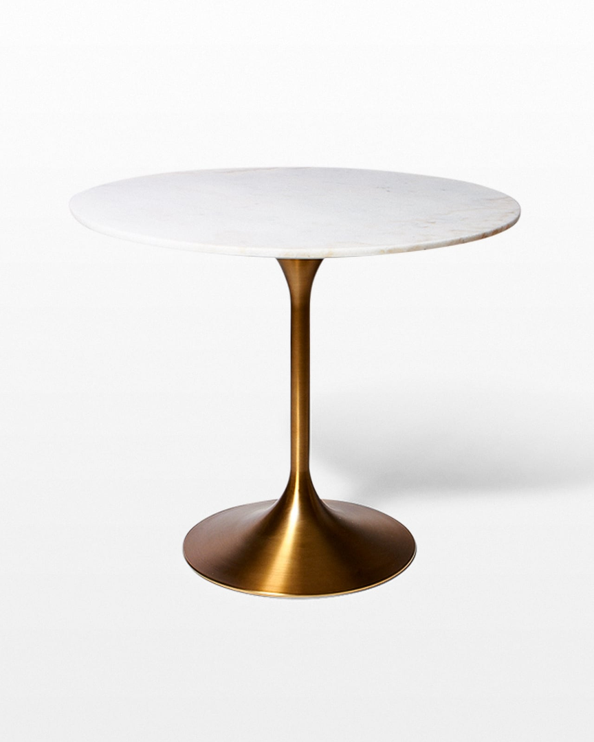 Casey White Marble Tulip Dining Table
