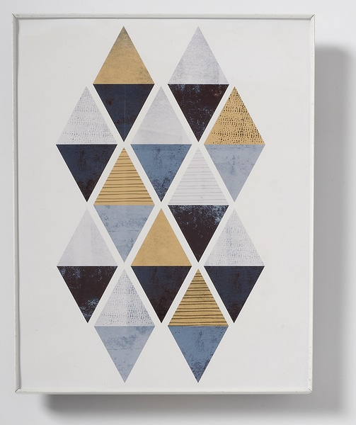 Geometric Diamond Pattern Framed Print