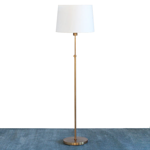 Koleman Adjustable Floor Lamp in Brass