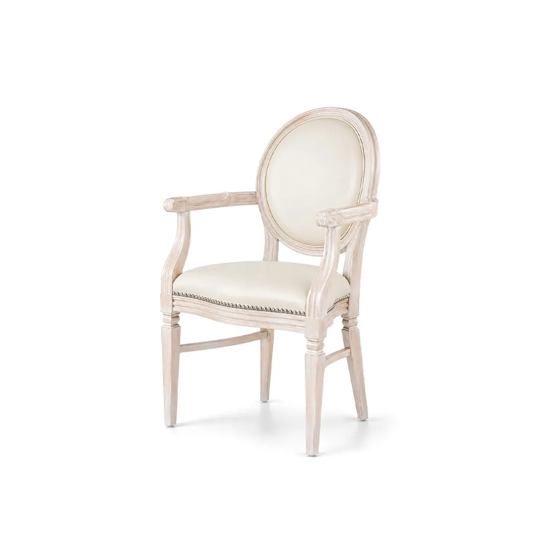 Chandelle Armchair Ivory - Cushion Ivory (Leather)