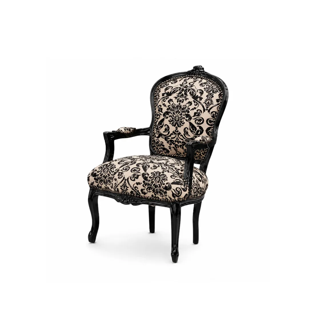GH Louis Armchair Black Floral