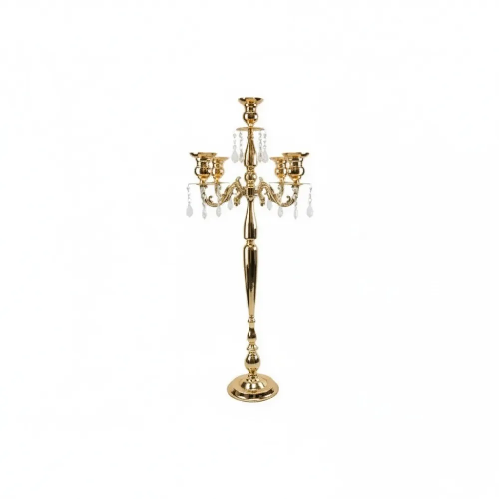 Four Arm Candelabra (Old Gold) (42")