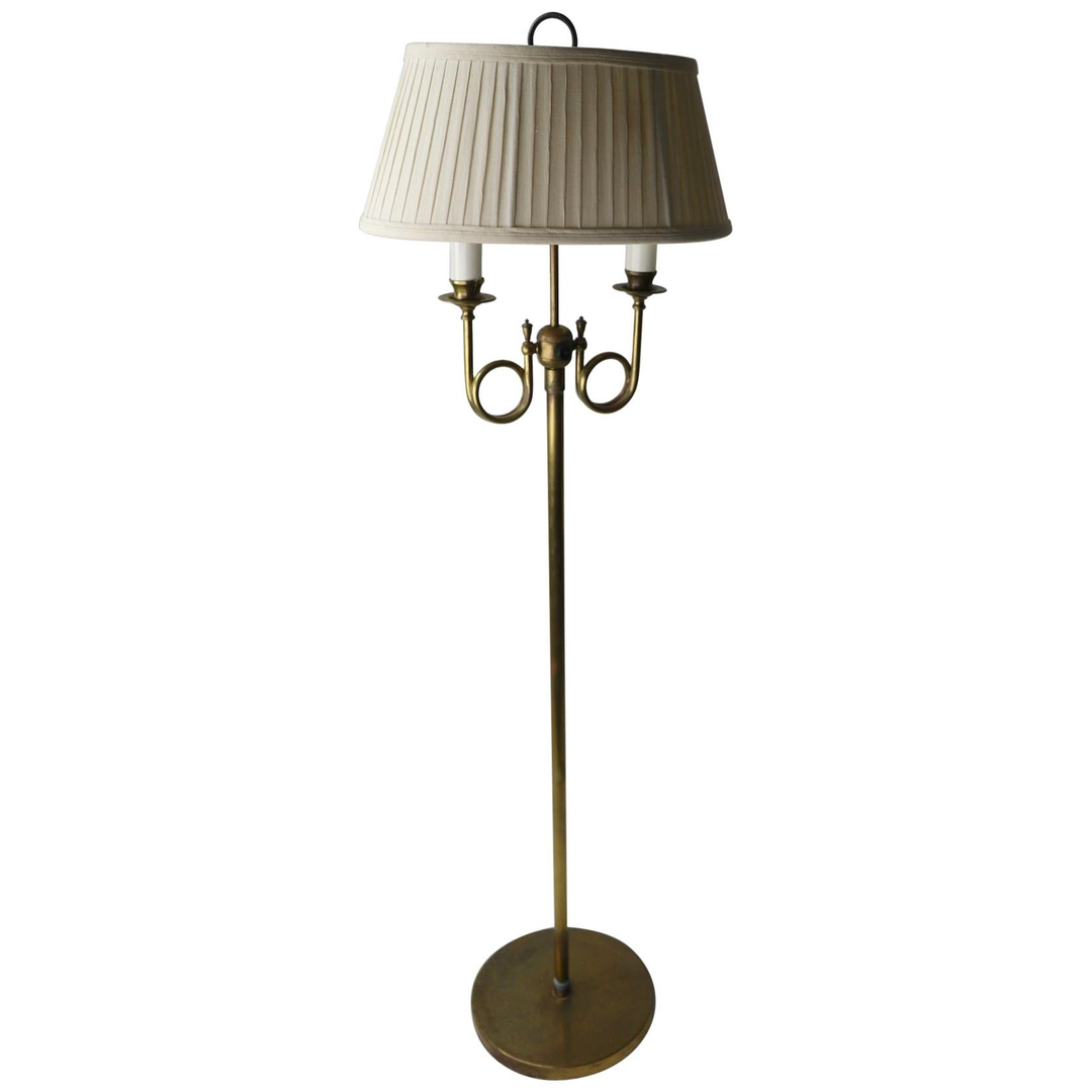 Decorative Formal Style Brass 2-Light Floor Lamp