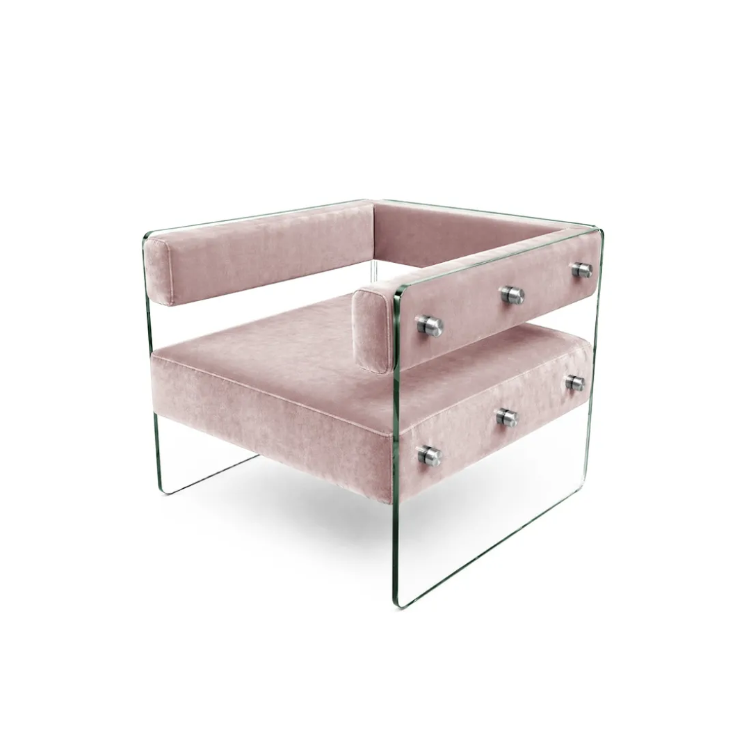 Crystal Armchair - Rose Gold