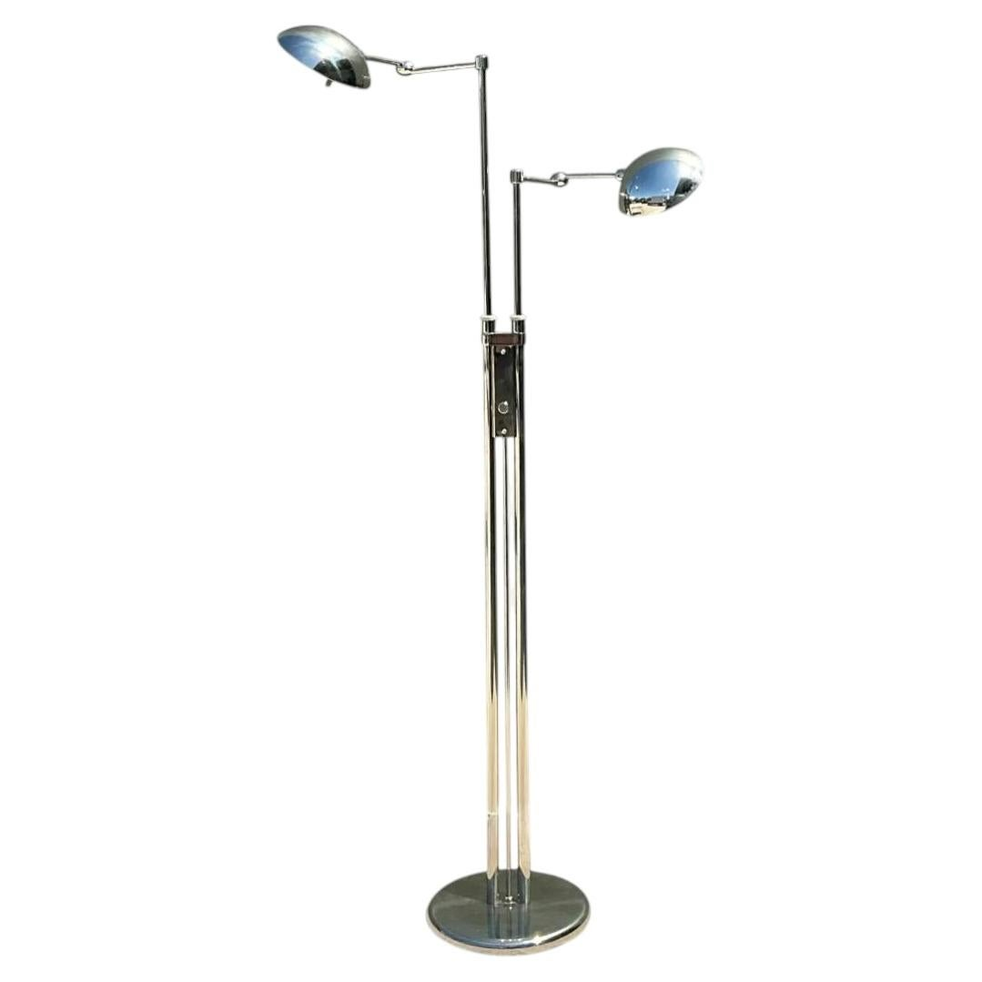 Holtkoetter Leutchen Chrome Dual Head Floor Lamp