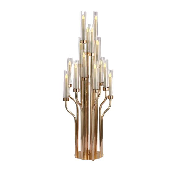Lys candelabra – Gold Available for sale