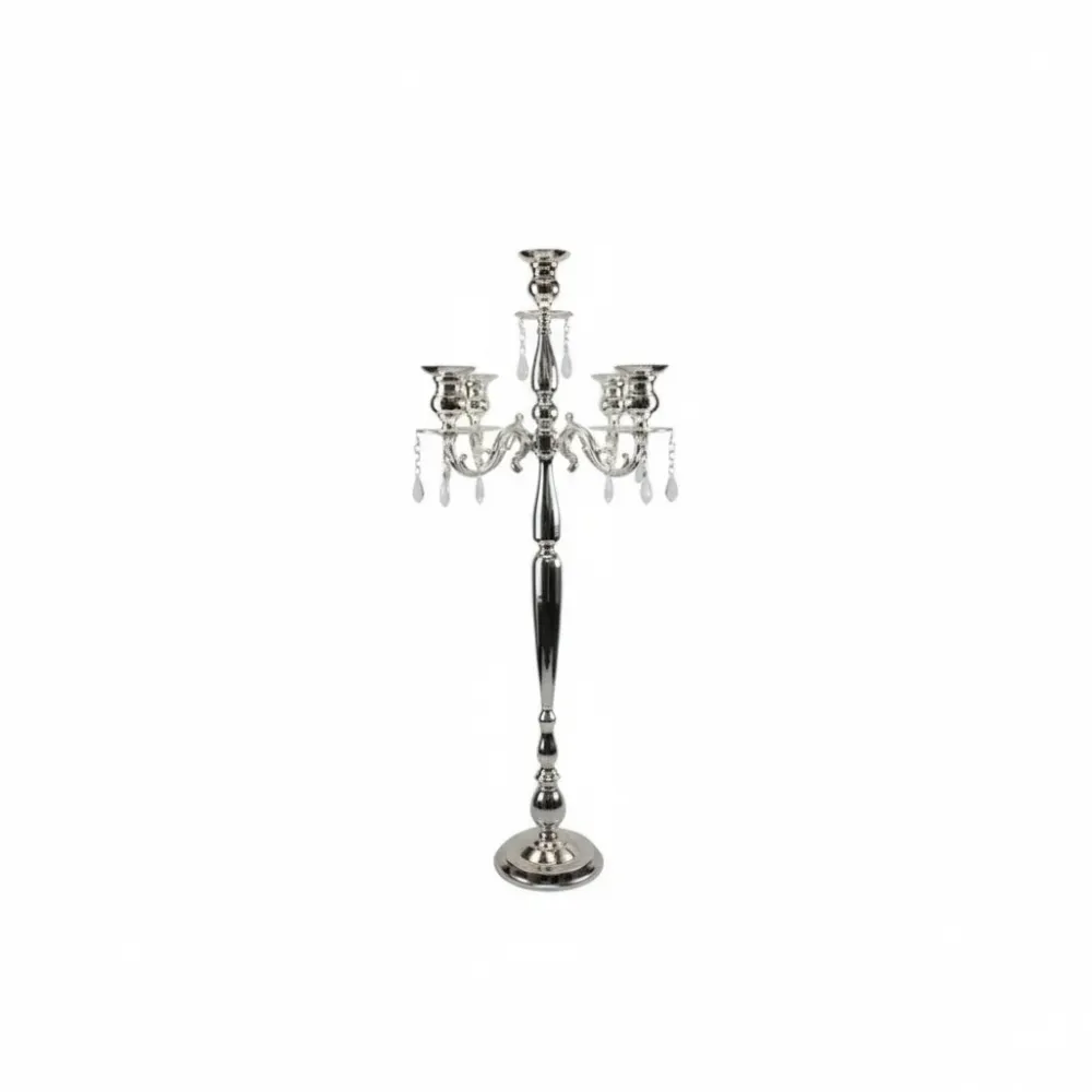 Four Arm Candelabra (Silver) (42")
