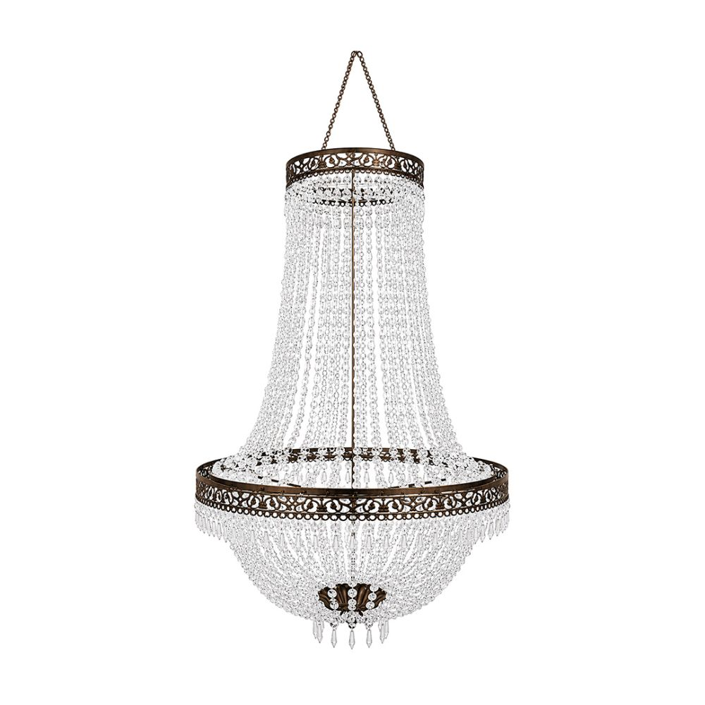 Acrylic Crystal Chandelier Bronze - Extra Large