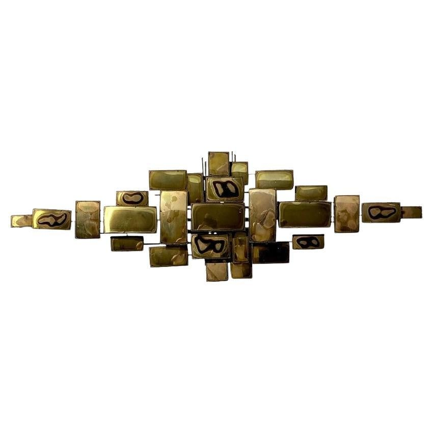 Vintage Boho Torch Cut Wall Sculpture