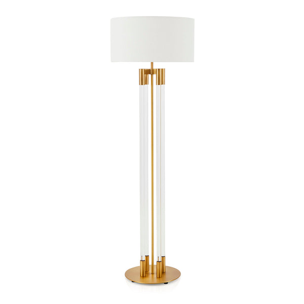 Column Acrylic Brass Floor Lamp