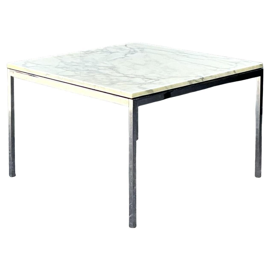 Vintage Knoll Marble Top Side Table