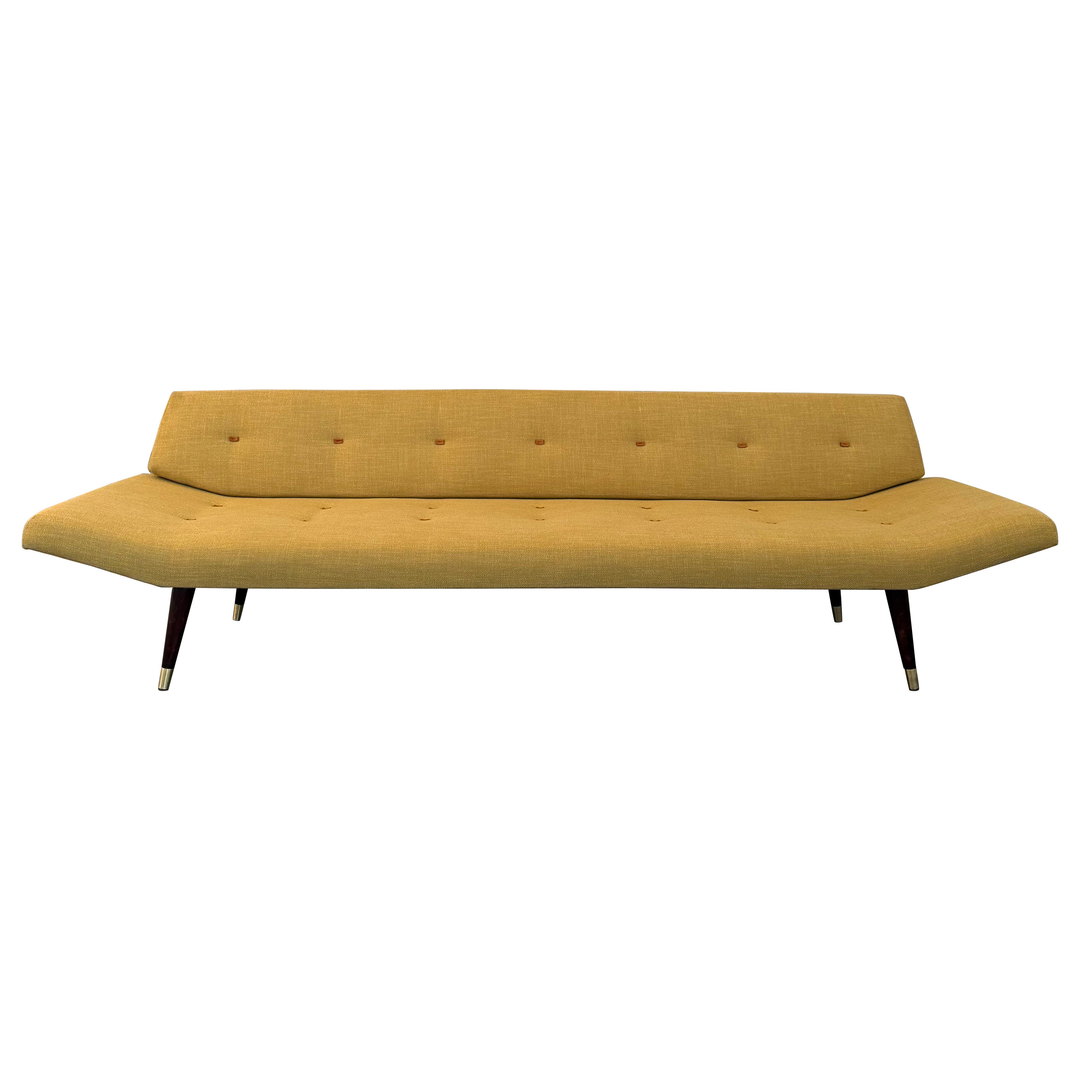 Mid-Century Modern Adrian Pearsall Style Gondola Sofa Daybed