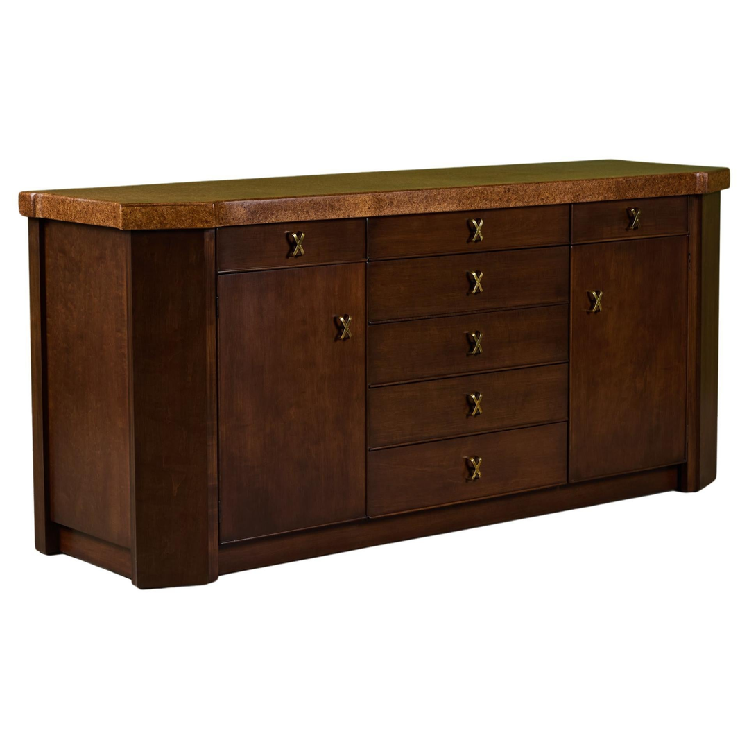 Paul Frankl Cork Credenza for Johnson Furniture Co