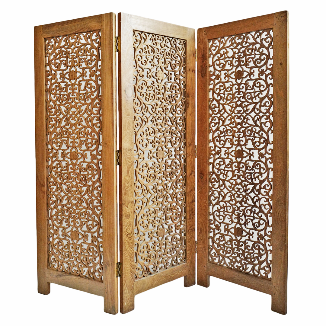 Kayla Teak Carved Screen