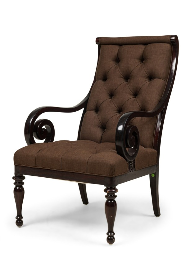 English Victorian Style Contemporary Armchair