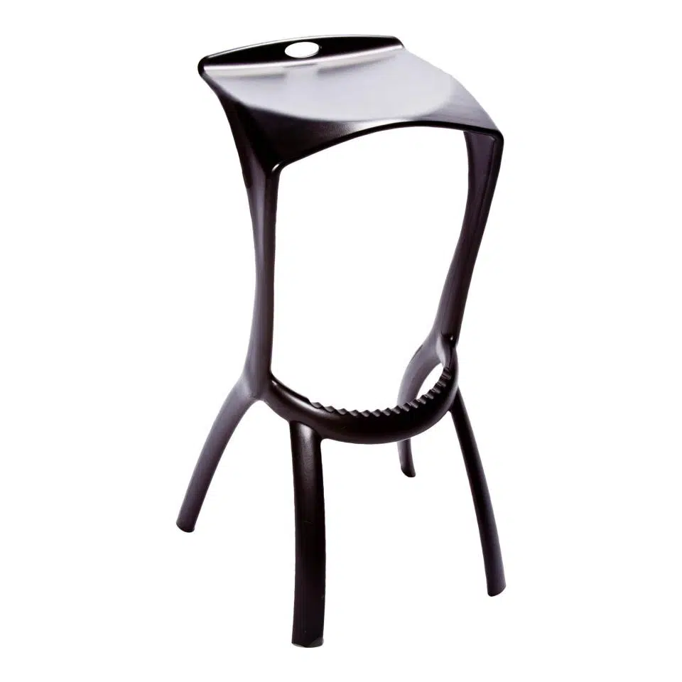 Shark Black Bar Stool
