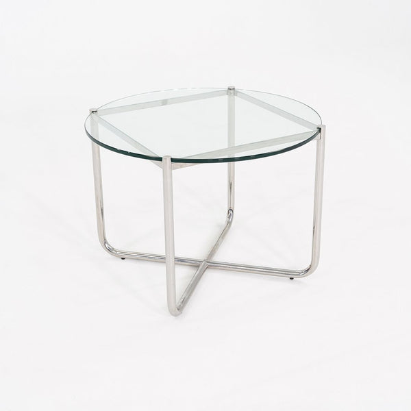 2000s Mies Van Der Rohe for Knoll E04M MR Coffee Table with Glass Top 27.5"