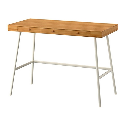 Desk, Bamboo Butcher, 3 Drawer