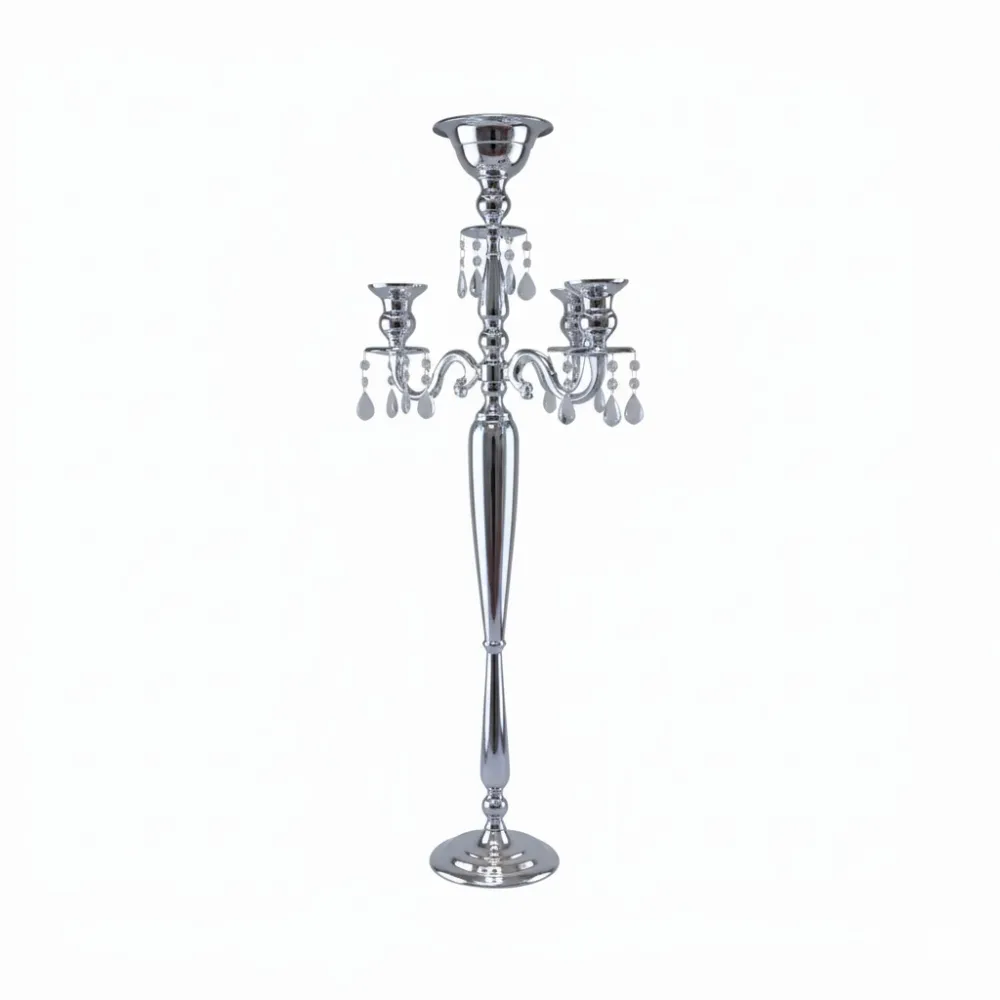 Four Arm Candelabra (Silver) (47")