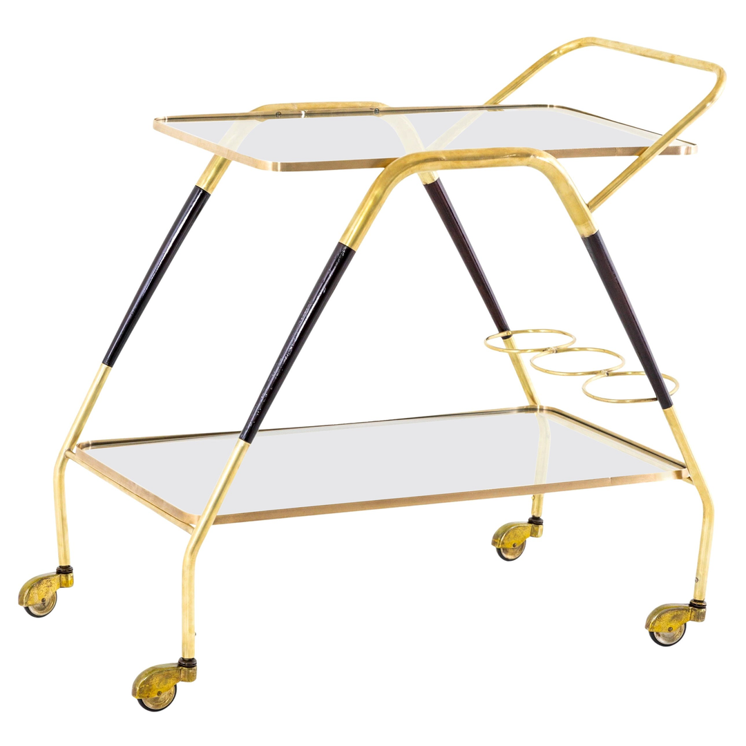 Italian Mid Century Modern Bar Cart