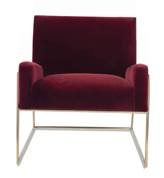 Red Velvet Sheena Armchair