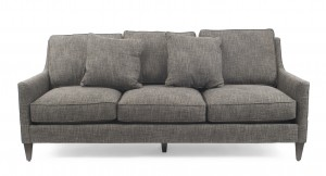 Contemporary Gray Fabric Sofa