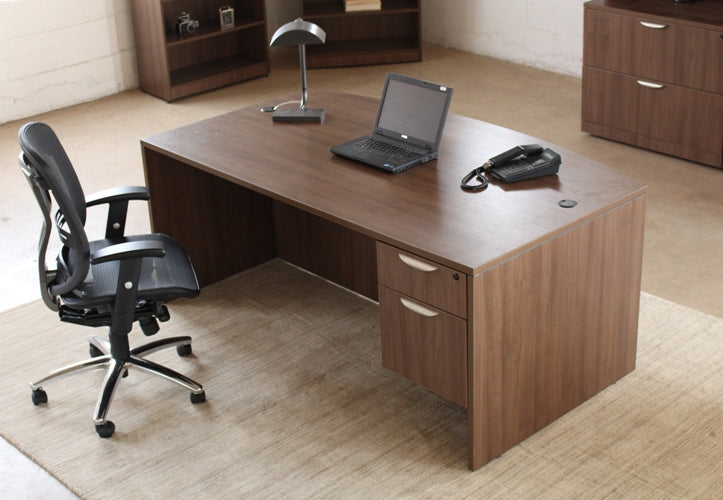 Bow Front Executive Desk