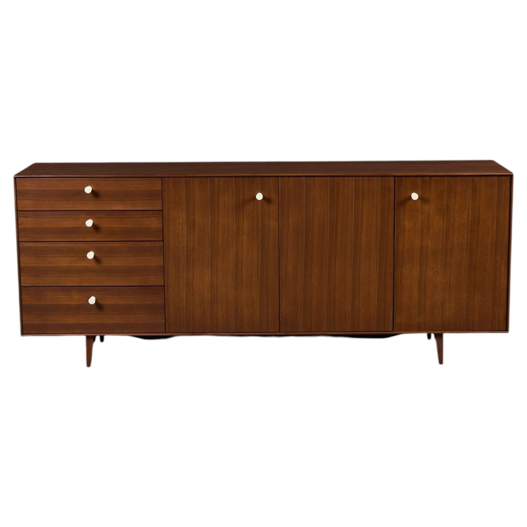 Walnut Thin Edge Credenza by George Nelson for Herman Miller