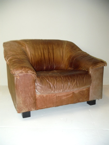 Brown Leather Club Chair
