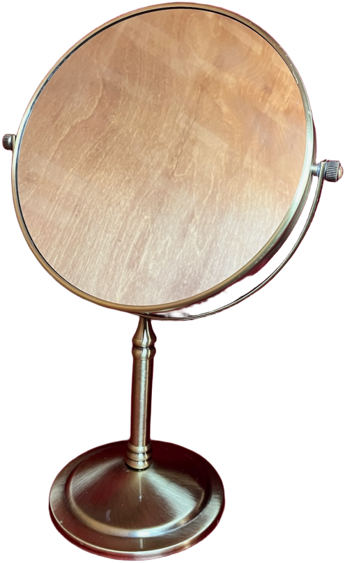 OFF Brass Tabletop Makeup Mirror